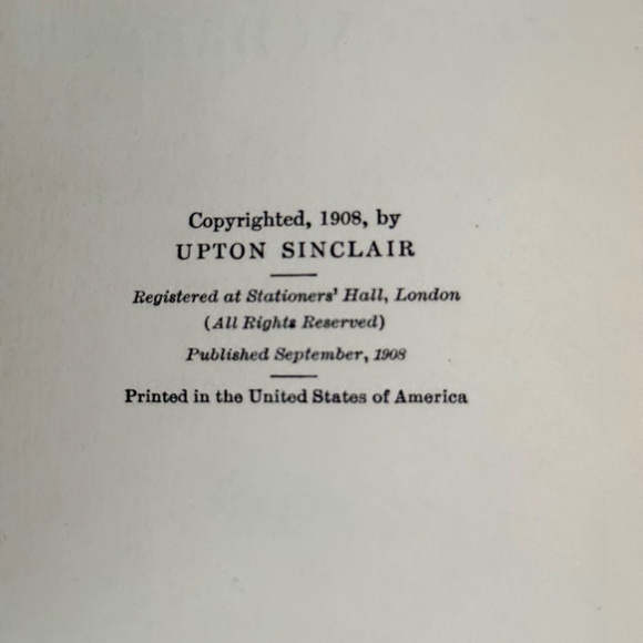 The Moneychangers by Upton Sinclair 1908 First Edition - Picture 8 of 8